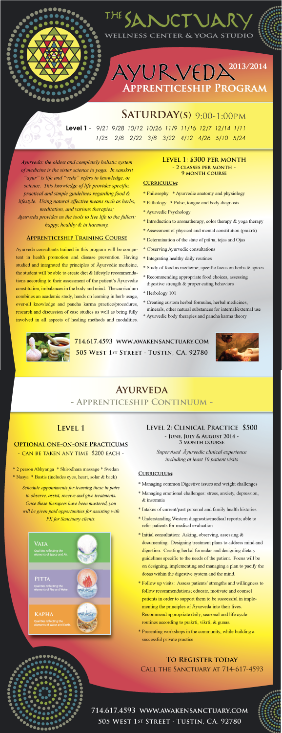 Ayurveda Apprenticeship Program - Click Here To Share On Facebook