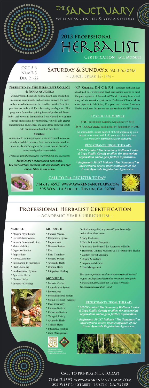 Herbalist Cert Program Click Here To share On Facebook
