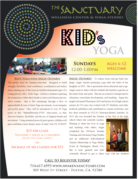 Kids Yoga - Click Here To Share On Facebook