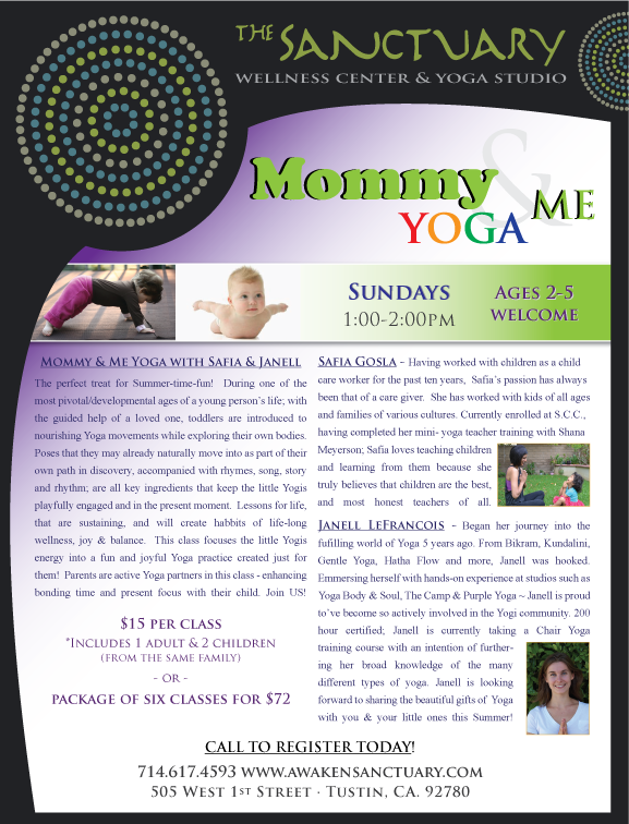 Mommy & Me Yoga - Click Here To Share On Facebook